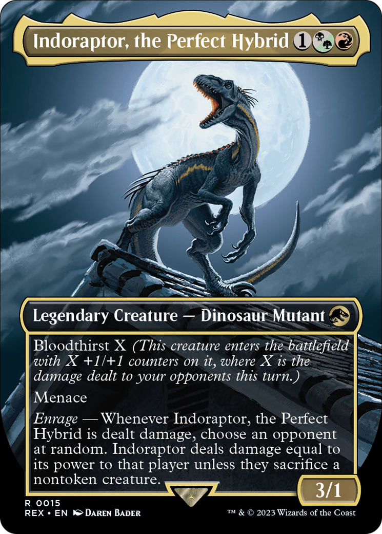 Indoraptor, the Perfect Hybrid (Borderless) [Jurassic World Collection] Foil