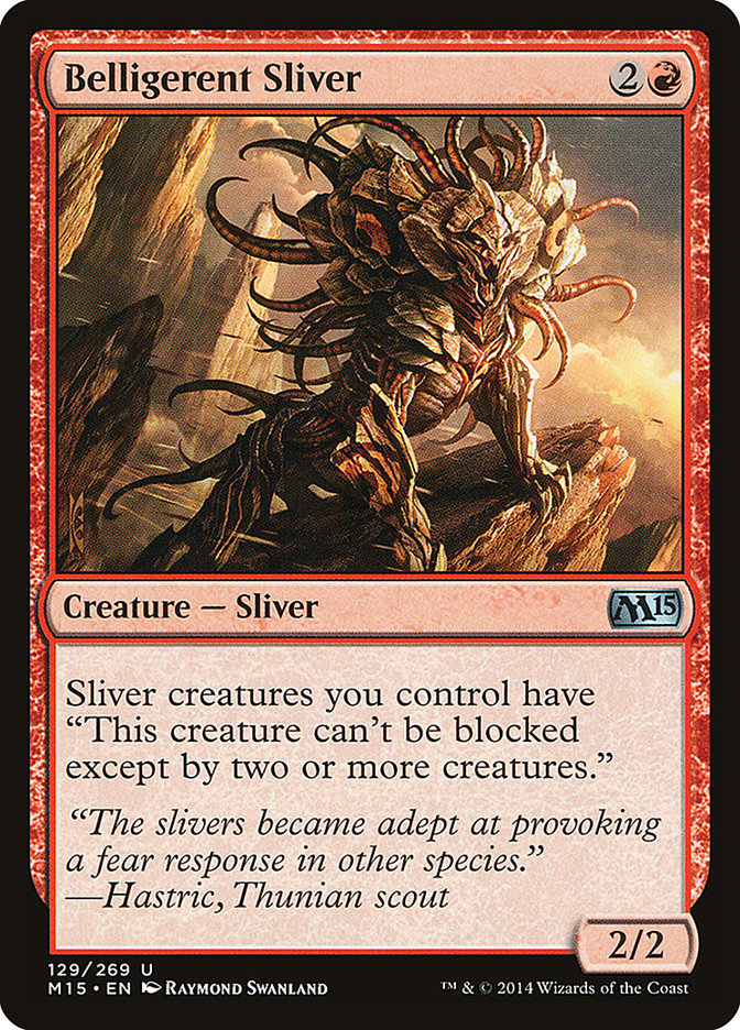 Belligerent Sliver [Magic 2015] Foil