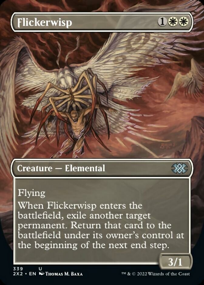 Flickerwisp (Borderless Alternate Art) [Double Masters 2022] Foil