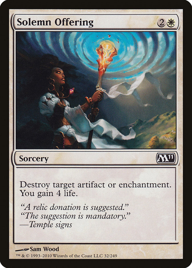 Solemn Offering [Magic 2011] Foil