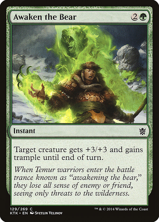 Awaken the Bear [Khans of Tarkir] Foil
