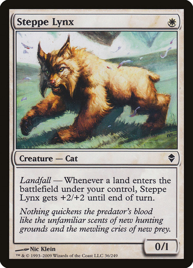 Steppe Lynx [Zendikar] Foil