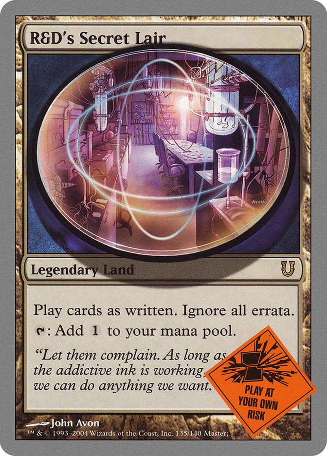 R&D's Secret Lair [Unhinged] Foil