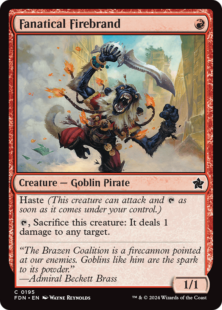 Fanatical Firebrand [Foundations] Foil