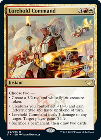 Lorehold Command (Promo Pack) [Strixhaven: School of Mages Promos] Foil