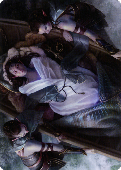 Return Upon the Tide // Return Upon the Tide  [Art Series: Kaldheim] (Borderless) Foil