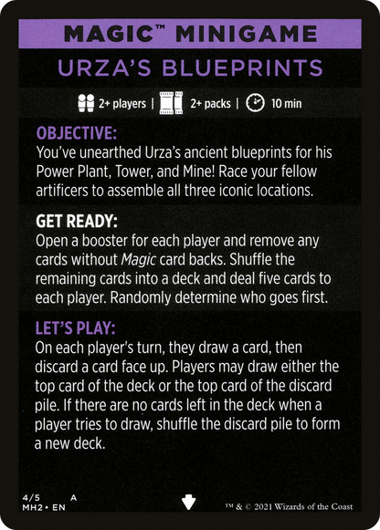Urza's Blueprints (minigame) // Urza's Blueprints (cont'd)  [Modern Horizons 2 Minigames] Foil