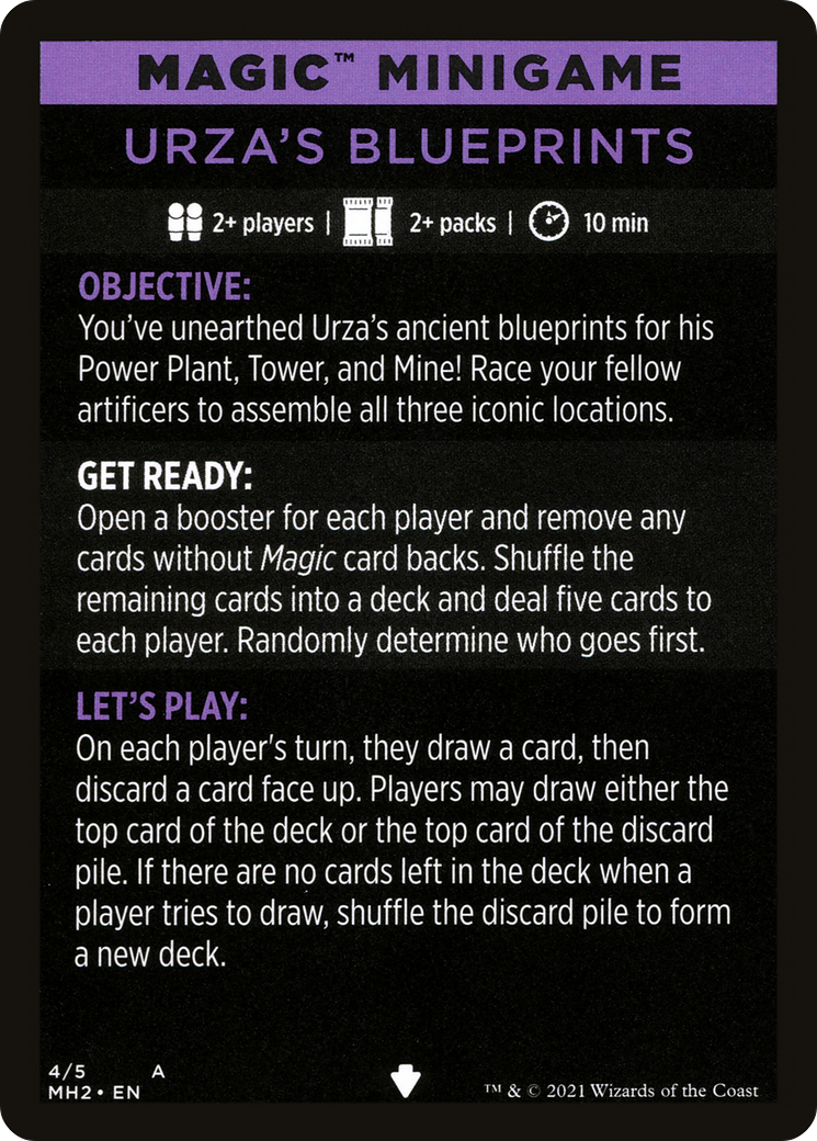 Urza's Blueprints (minigame) // Urza's Blueprints (cont'd)  [Modern Horizons 2 Minigames]