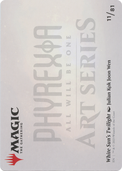 White Sun's Twilight // White Sun's Twilight  [Phyrexia: All Will Be One Art Series] (Borderless) Foil