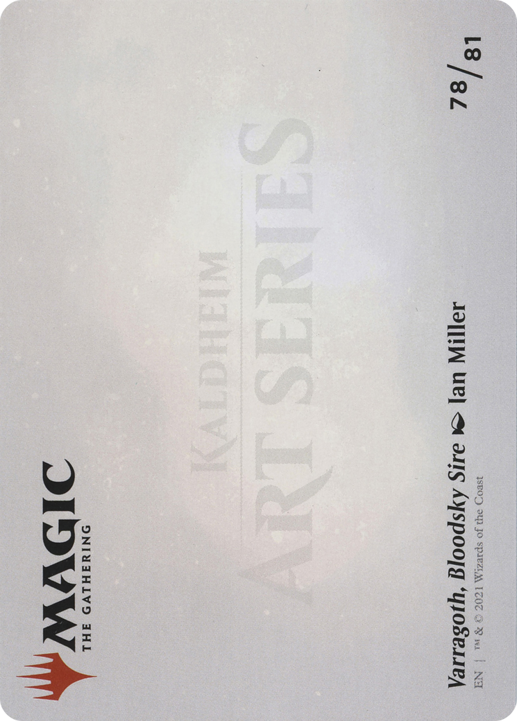 Varragoth, Bloodsky Sire // Varragoth, Bloodsky Sire  [Art Series: Kaldheim] (Borderless) Foil