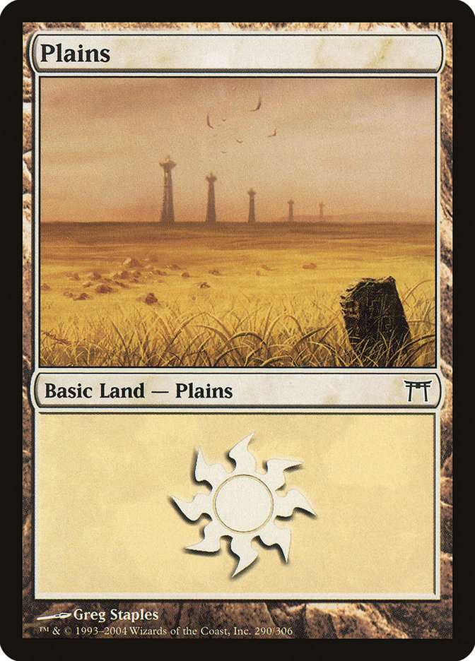 Plains (290) [Champions of Kamigawa] Foil