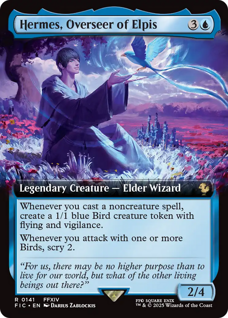 Hermes, Overseer of Elpis (Extended Art) [FINAL FANTASY Commander] Foil