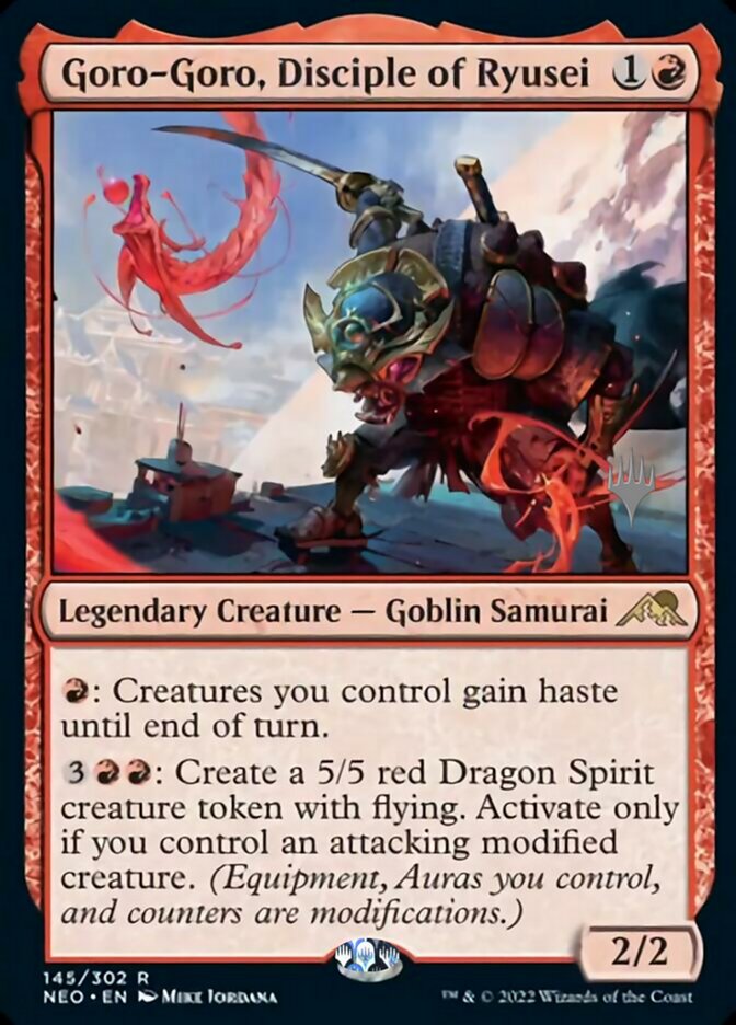 Goro-Goro, Disciple of Ryusei (Promo Pack) [Kamigawa: Neon Dynasty Promos] Foil