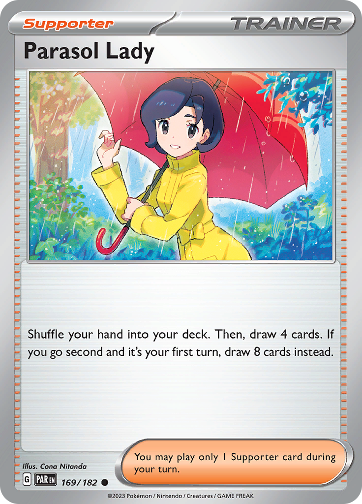 Parasol Lady (169/182) [Scarlet & Violet: Paradox Rift] Reverse Holofoil