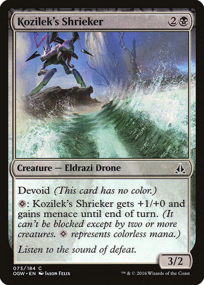 Kozilek's Shrieker [Oath of the Gatewatch] Foil