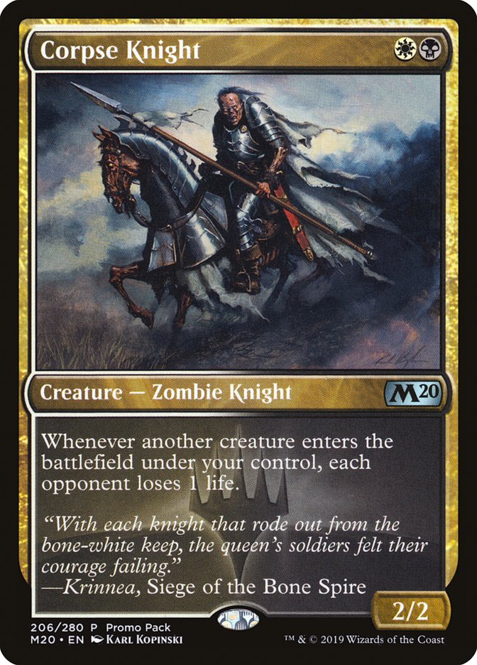 Corpse Knight (Promo Pack) [Core Set 2020 Promos] Foil