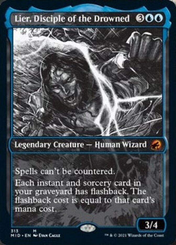 Lier, Disciple of the Drowned (Showcase Eternal Night) [Innistrad: Midnight Hunt] Foil