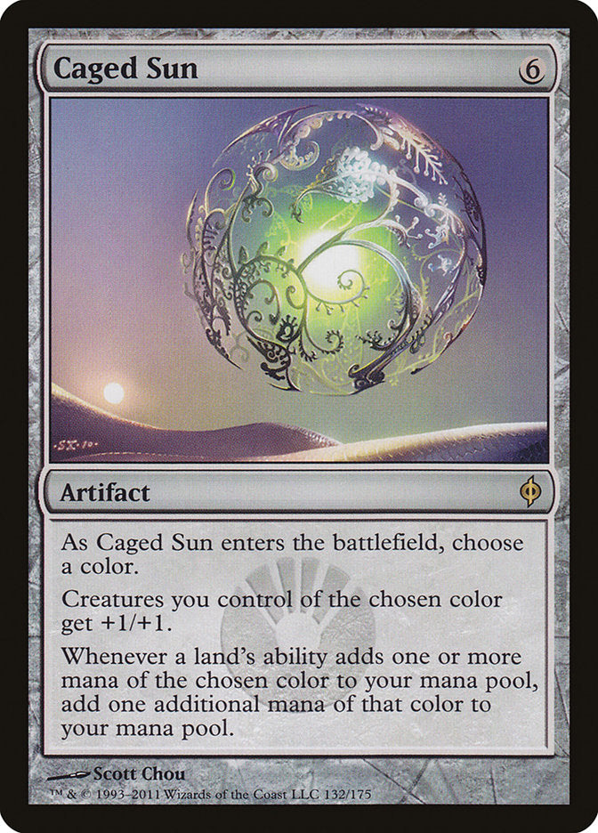 Caged Sun [New Phyrexia] Foil