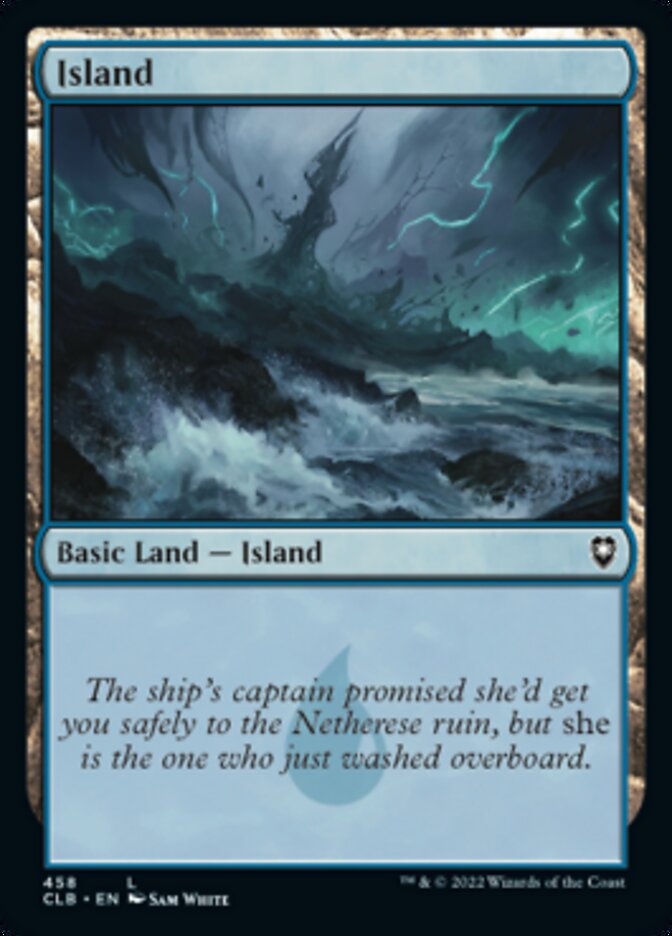 Island (458) [Commander Legends: Battle for Baldur's Gate] Foil