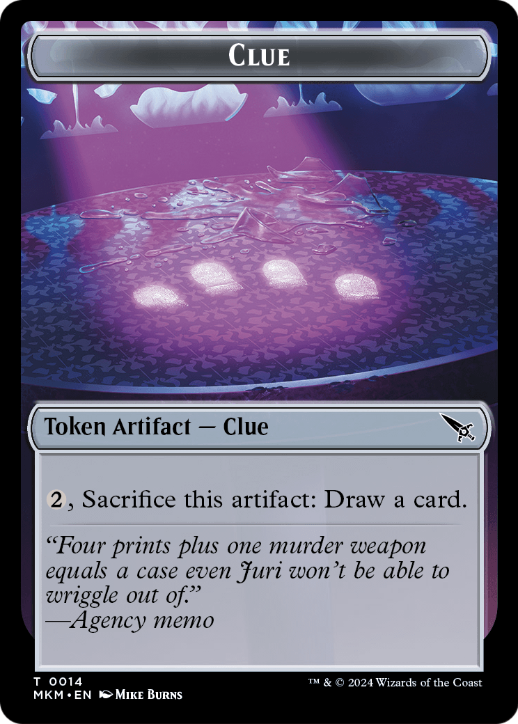 Clue  [Murders at Karlov Manor Tokens] Foil