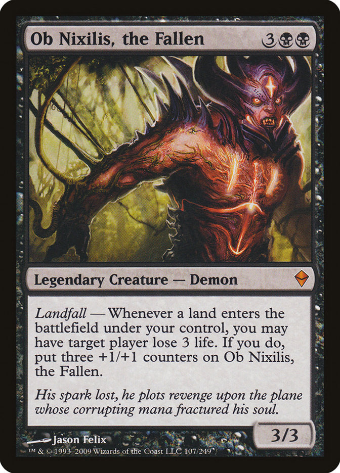 Ob Nixilis, the Fallen [Zendikar] Foil