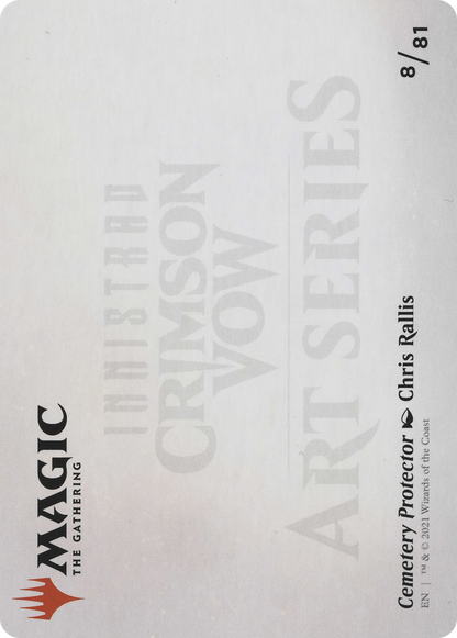 Cemetery Protector // Cemetery Protector  [Crimson Vow Art Series] (Borderless) Foil