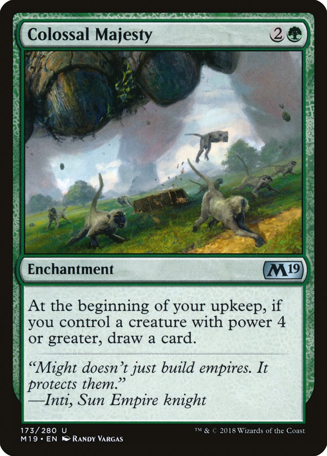 Colossal Majesty [Core Set 2019] Foil