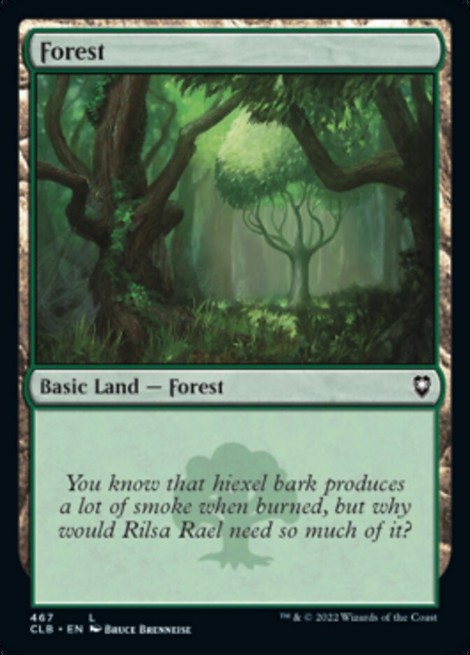 Forest (467) [Commander Legends: Battle for Baldur's Gate] Foil
