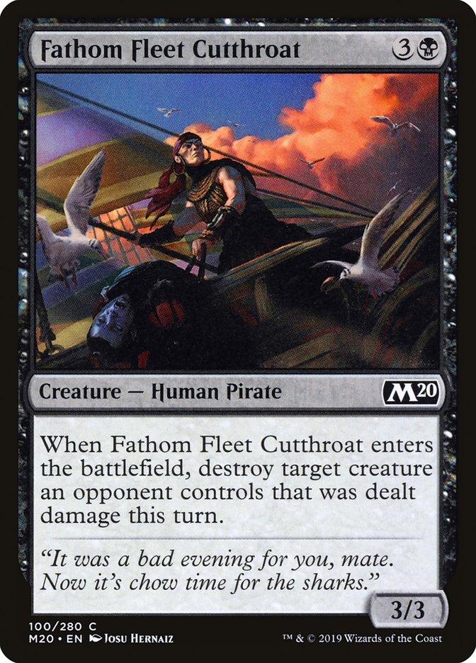 Fathom Fleet Cutthroat [Core Set 2020] Foil