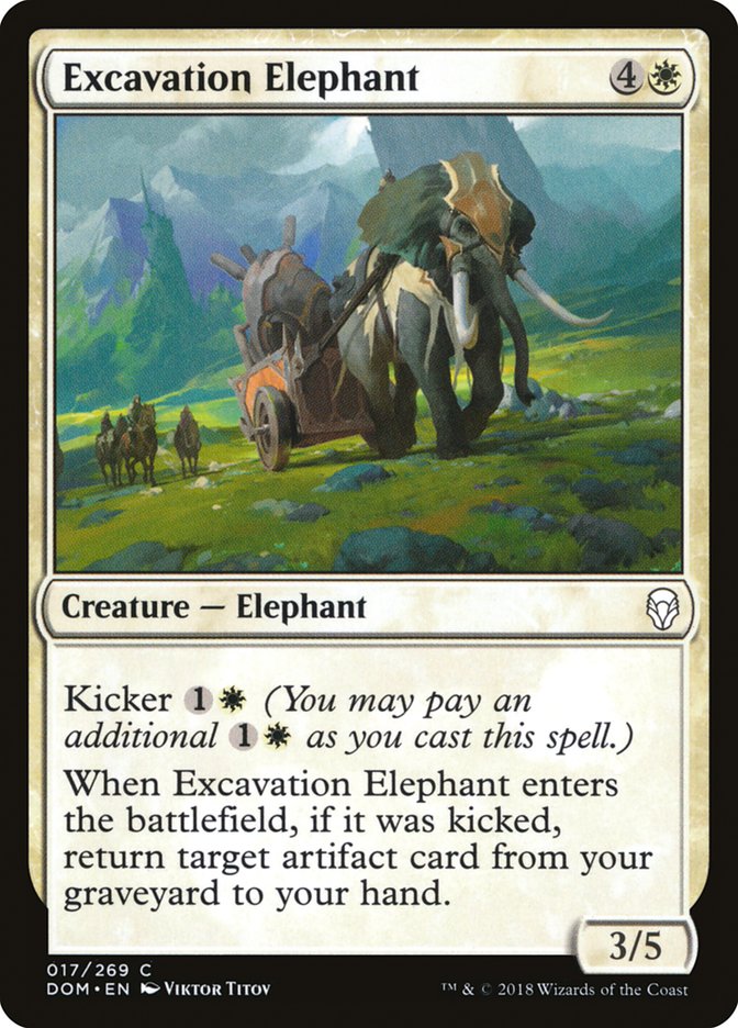 Excavation Elephant [Dominaria] Foil