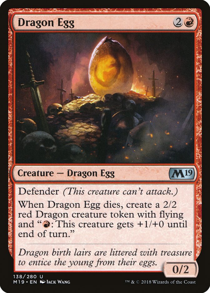 Dragon Egg [Core Set 2019] Foil