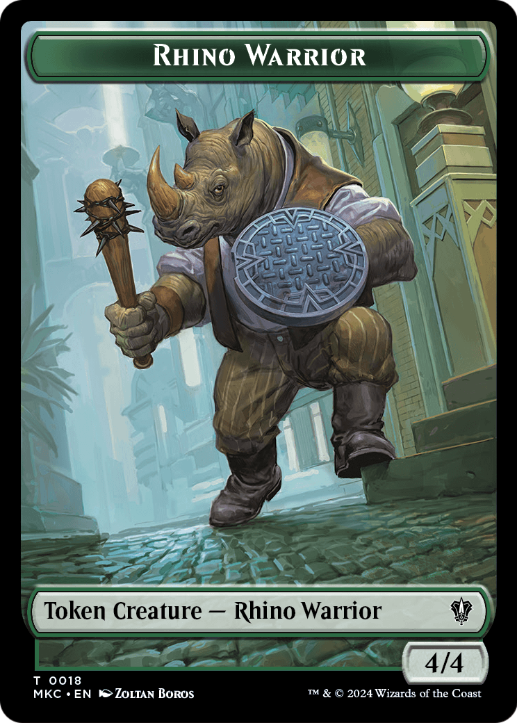 Rhino Warrior  [Murders at Karlov Manor Commander Tokens]