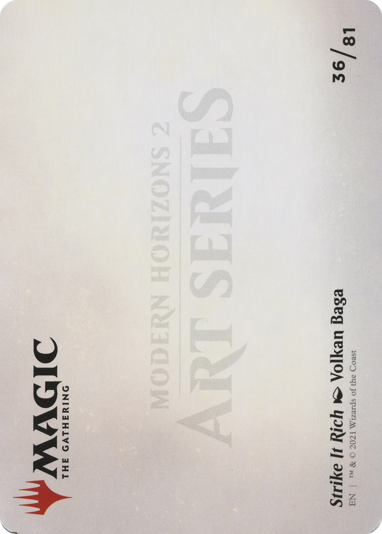 Strike It Rich // Strike It Rich  [Modern Horizons 2 Art Series] (Borderless) Foil