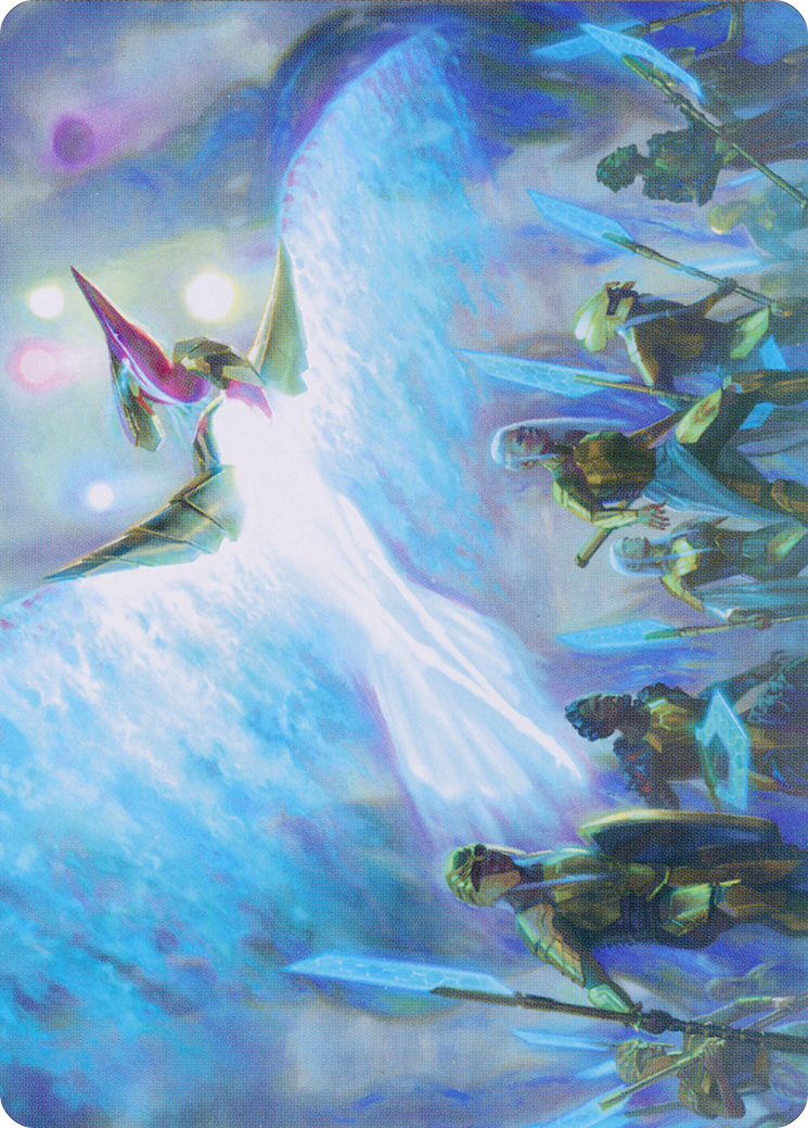 Otharri, Suns' Glory // Otharri, Suns' Glory  [Phyrexia: All Will Be One Art Series] (Borderless) Foil