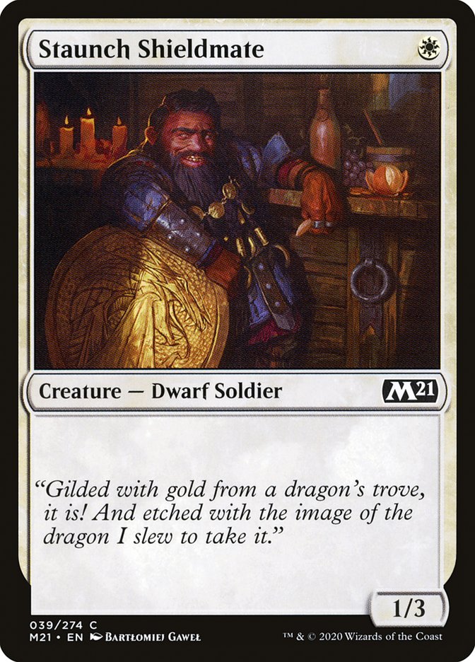 Staunch Shieldmate [Core Set 2021] Foil