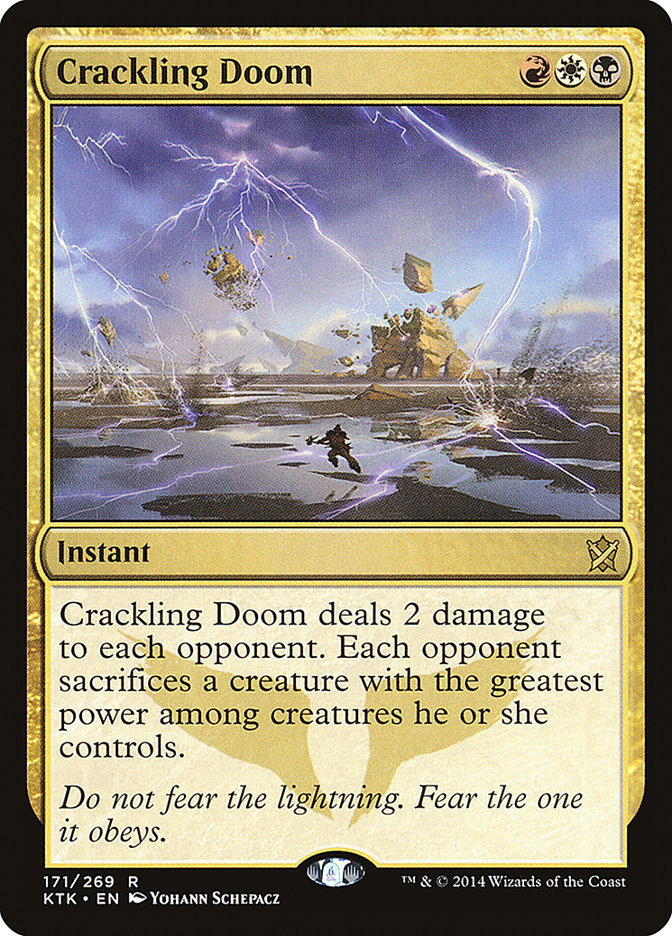 Crackling Doom [Khans of Tarkir] Foil