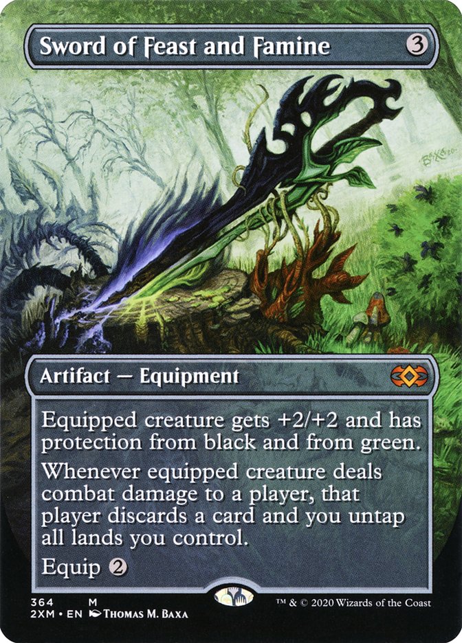 Sword of Feast and Famine (Toppers) [Double Masters] Foil