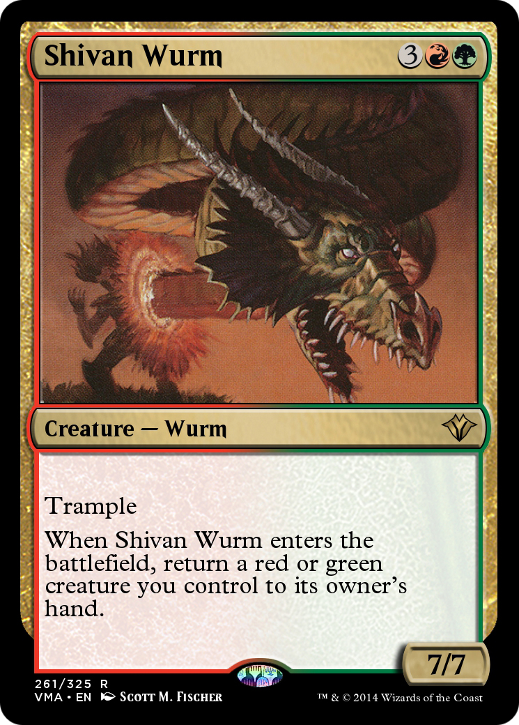 Shivan Wurm  [Vintage Masters] Foil