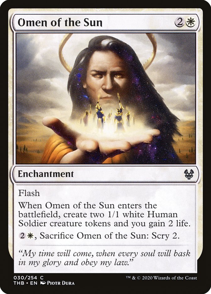 Omen of the Sun [Theros Beyond Death] Foil