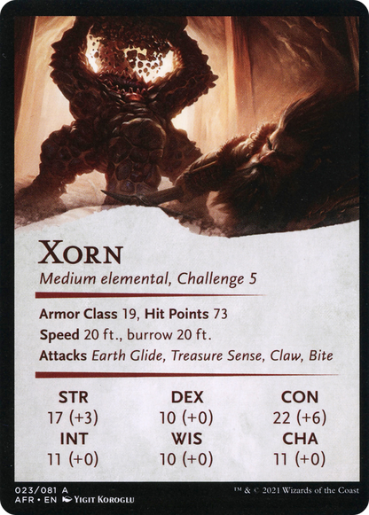 Xorn // Xorn  [Adventures in the Forgotten Realms Art Series] (Borderless)