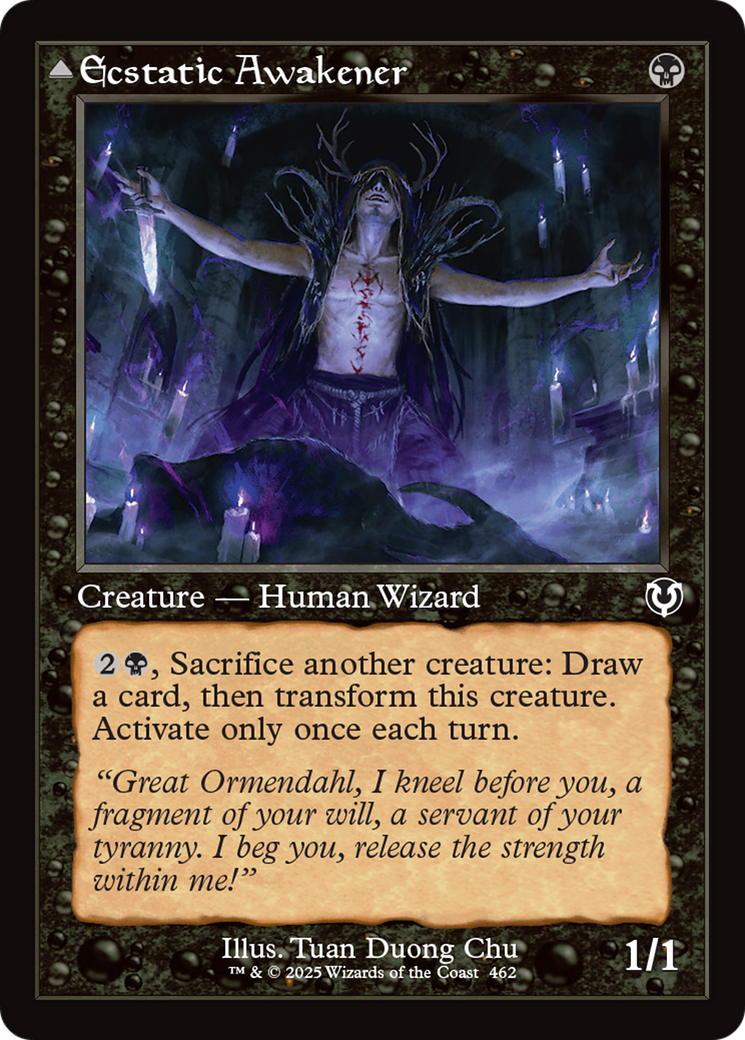 Ecstatic Awakener // Awoken Demon (Retro Frame) [Innistrad Remastered] Foil