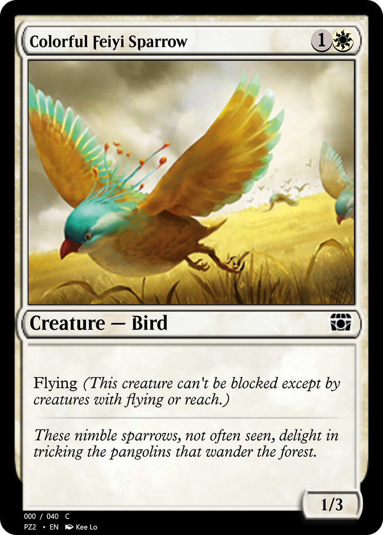 Colorful Feiyi Sparrow  [Treasure Chest] Foil