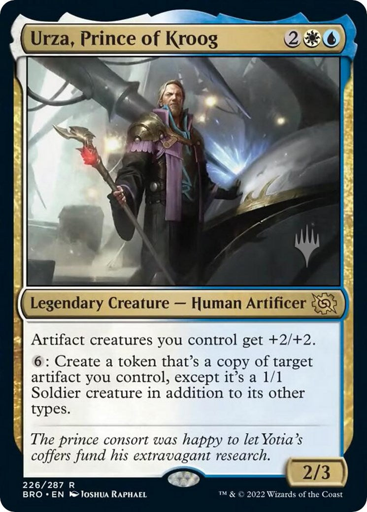 Urza, Prince of Kroog (Promo Pack) [The Brothers' War Promos] Foil