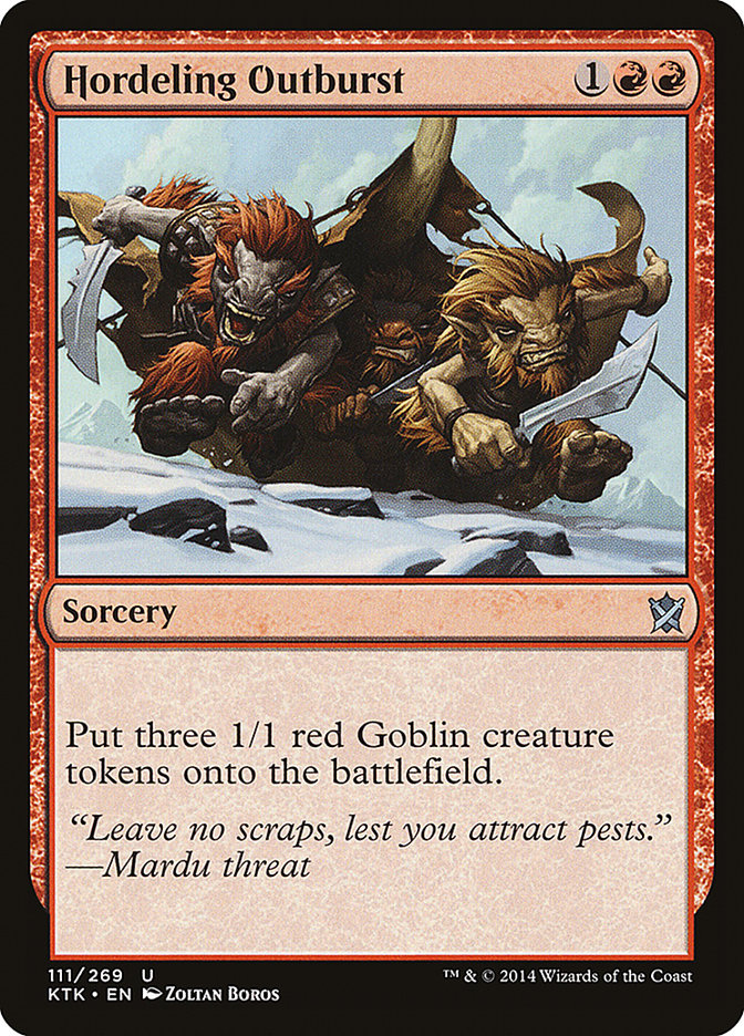 Hordeling Outburst [Khans of Tarkir] Foil
