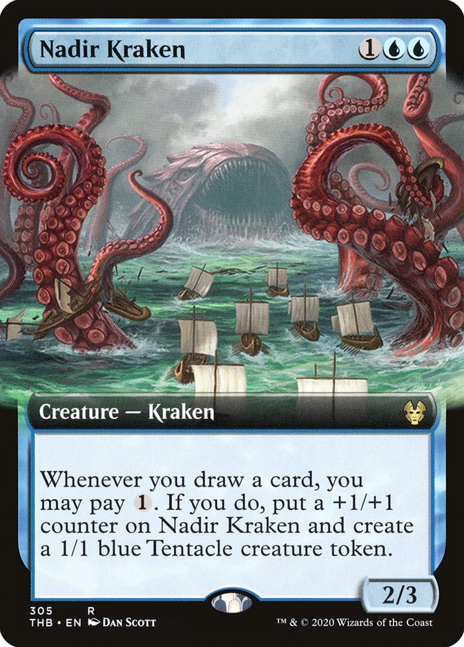 Nadir Kraken (Extended Art) [Theros Beyond Death] Foil