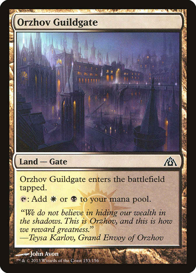 Orzhov Guildgate [Dragon's Maze] Foil
