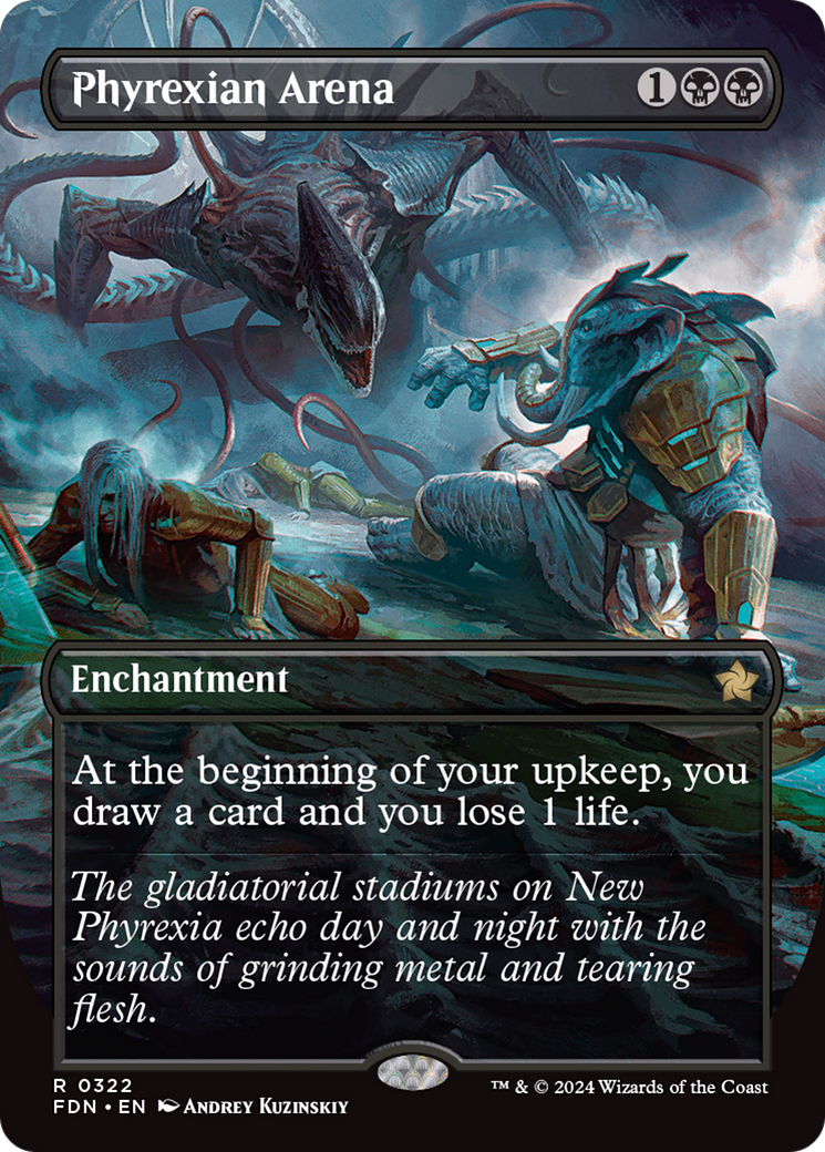 Phyrexian Arena (Borderless) [Foundations] Foil