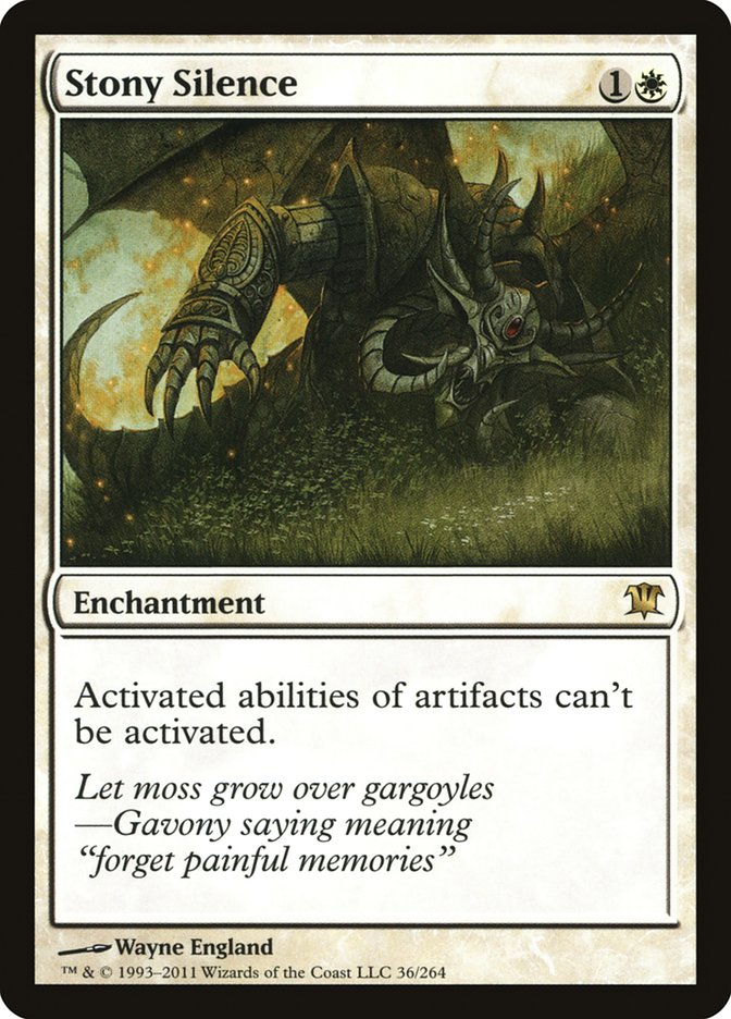 Stony Silence [Innistrad] Foil