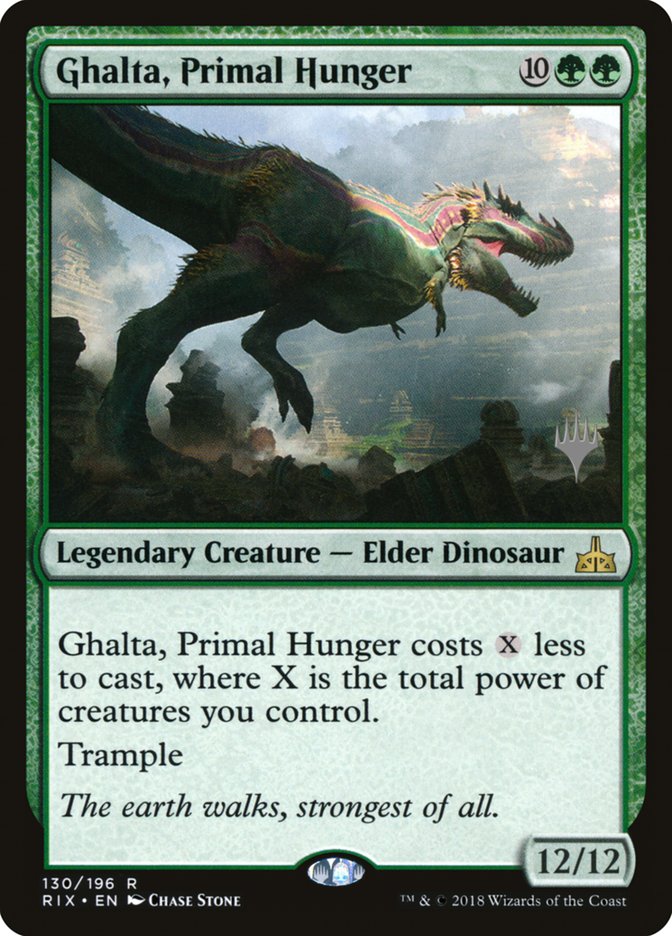Ghalta, Primal Hunger (Promo Pack) [Rivals of Ixalan Promos] Foil