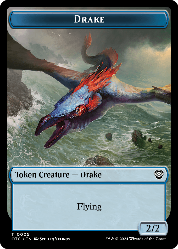 Drake  [Outlaws of Thunder Junction Commander Tokens]